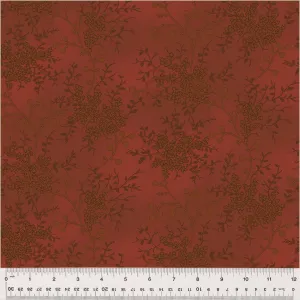 Fabric 108" Quilt Back FLORAL VINE, RUBY from GARDEN TALE Collection by Jeanne Horton 53809W-2DES