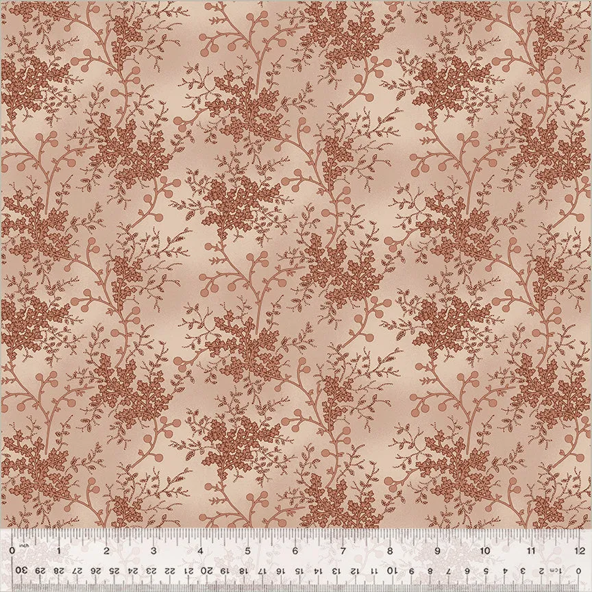 Fabric FLORAL VINE BLUSH from GARDEN TALE Collection by Jeanne Horton 51187A-13