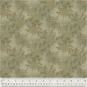 Fabric FLORAL VINE MUSHROOM from GARDEN TALE Collection by Jeanne Horton 51187A-19