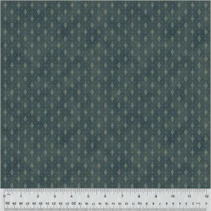 Fabric FOULARD STRIPE NAVY from GARDEN TALE Collection by Jeanne Horton 51190A-7