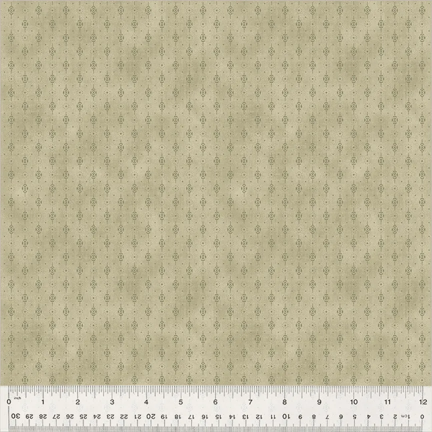 Fabric FOULARD STRIPE OAT BRAN from GARDEN TALE Collection by Jeanne Horton 51190A-11