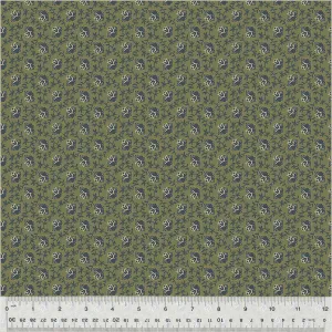 Fabric INTERTWINE OLIVE from GARDEN TALE Collection by Jeanne Horton 53830-23