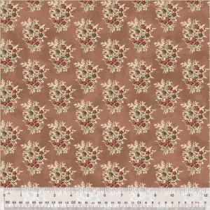 Fabric PETIT BOUQUET DUSTY ROSE from GARDEN TALE Collection by Jeanne Horton 53829-15