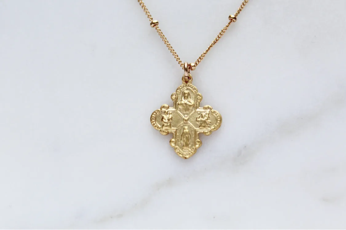 Four Way Cross Necklace
