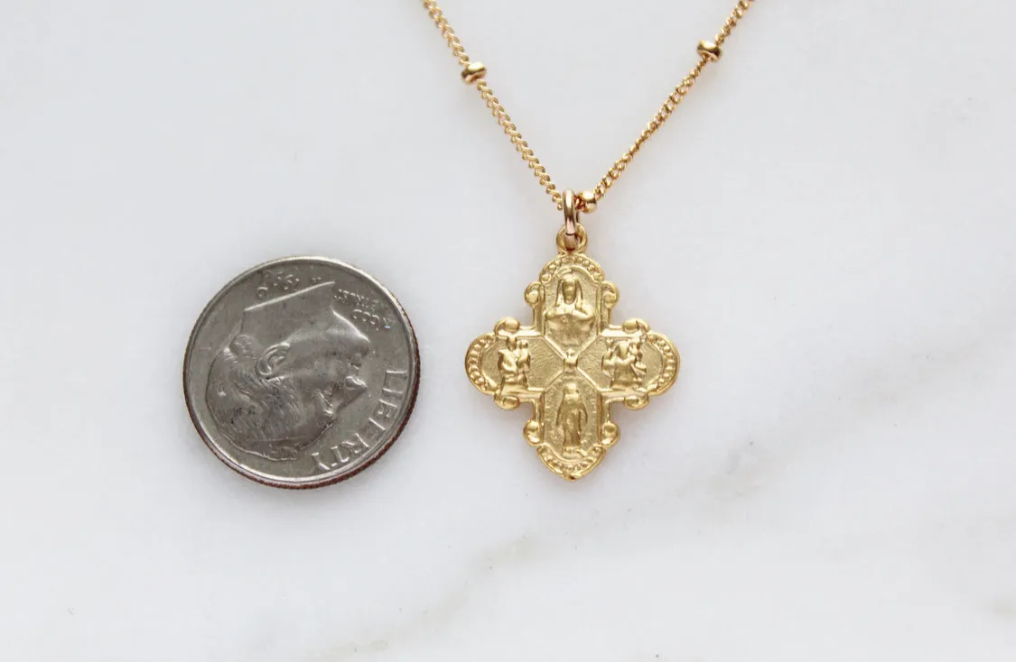 Four Way Cross Necklace