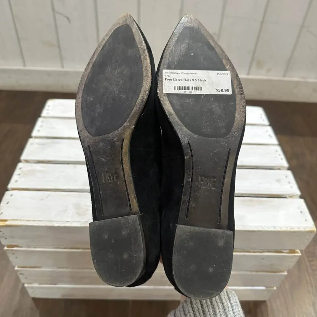 Frye Sierra Suede Ballet Flats - Size 9.5