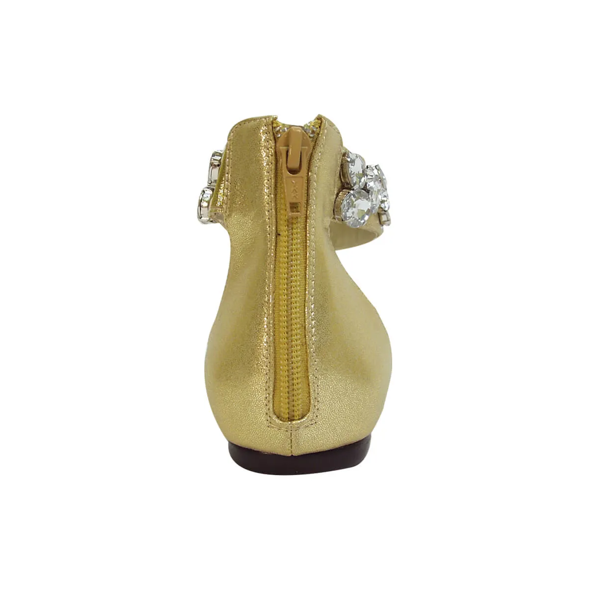FUZZY Jill Women's Wide Width Open Shank Casual Dress Flats