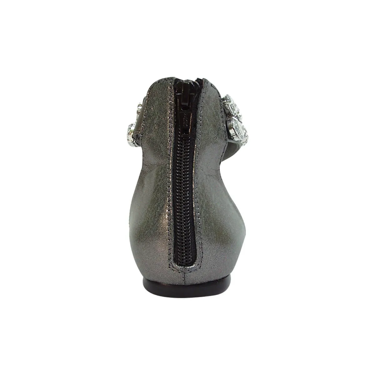 FUZZY Jill Women's Wide Width Open Shank Casual Dress Flats