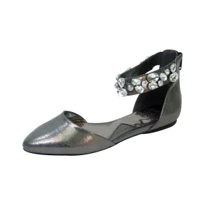 FUZZY Jill Women's Wide Width Open Shank Casual Dress Flats
