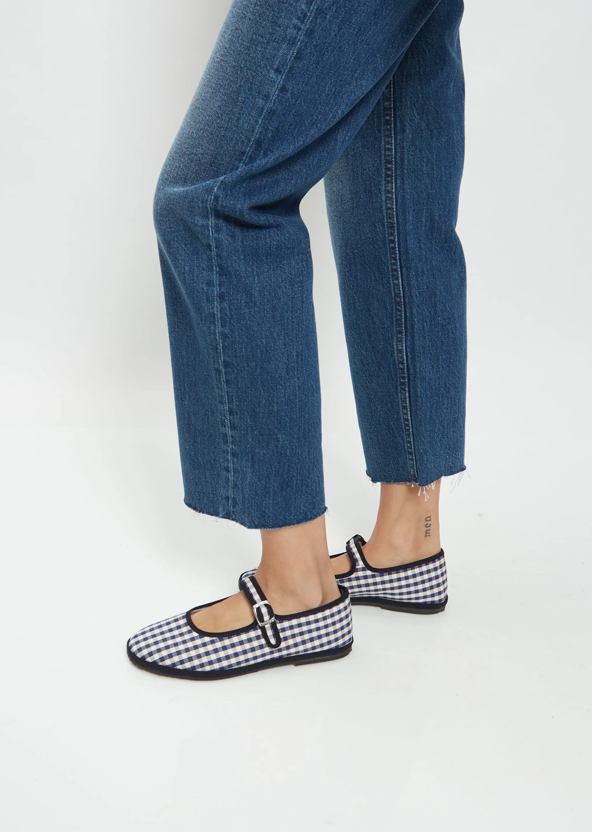 Gingham Mary Janes