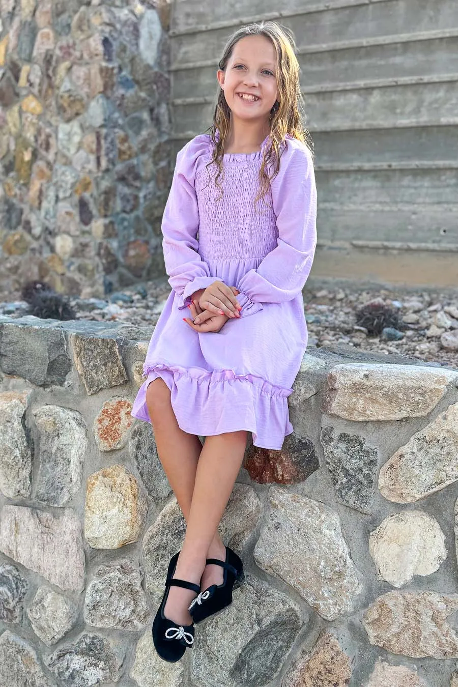Girls’ Classic Mary Jane Shoes | Velvet Heels with Crystal Bows