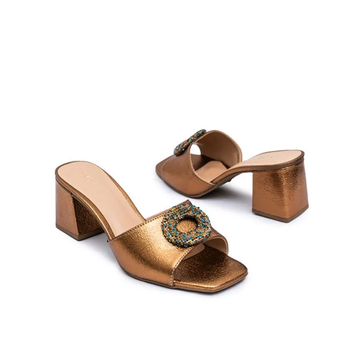 Glamorous Metallic Mule BCM 161