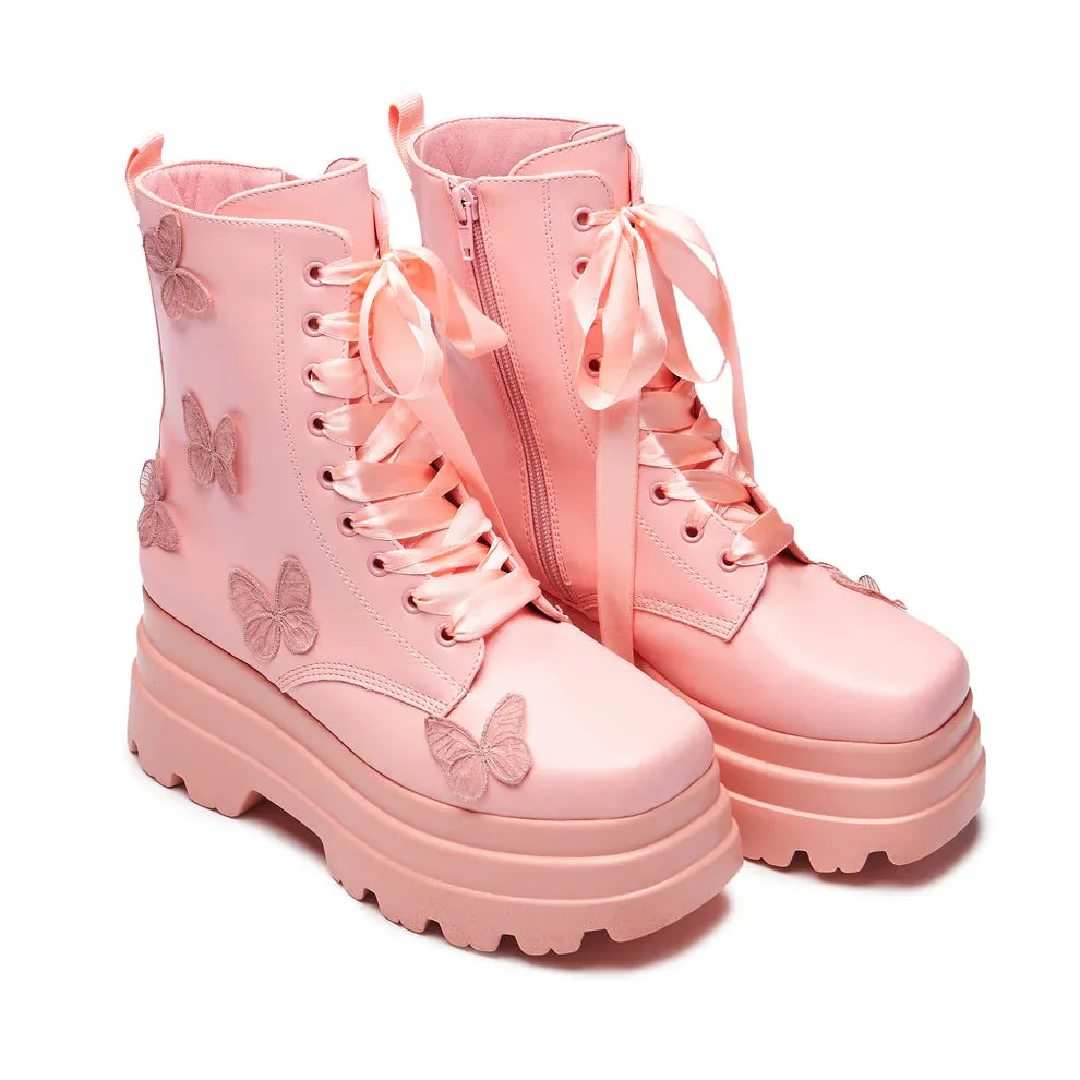 Good Fairy Queen Butterfly Boots - Pink