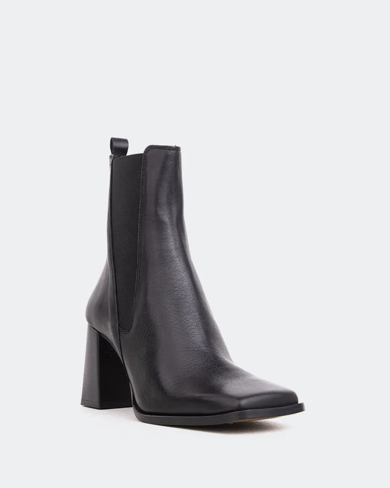 Haxby Black Leather