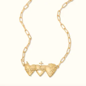 Holy Family Hearts® Paperclip Necklace
