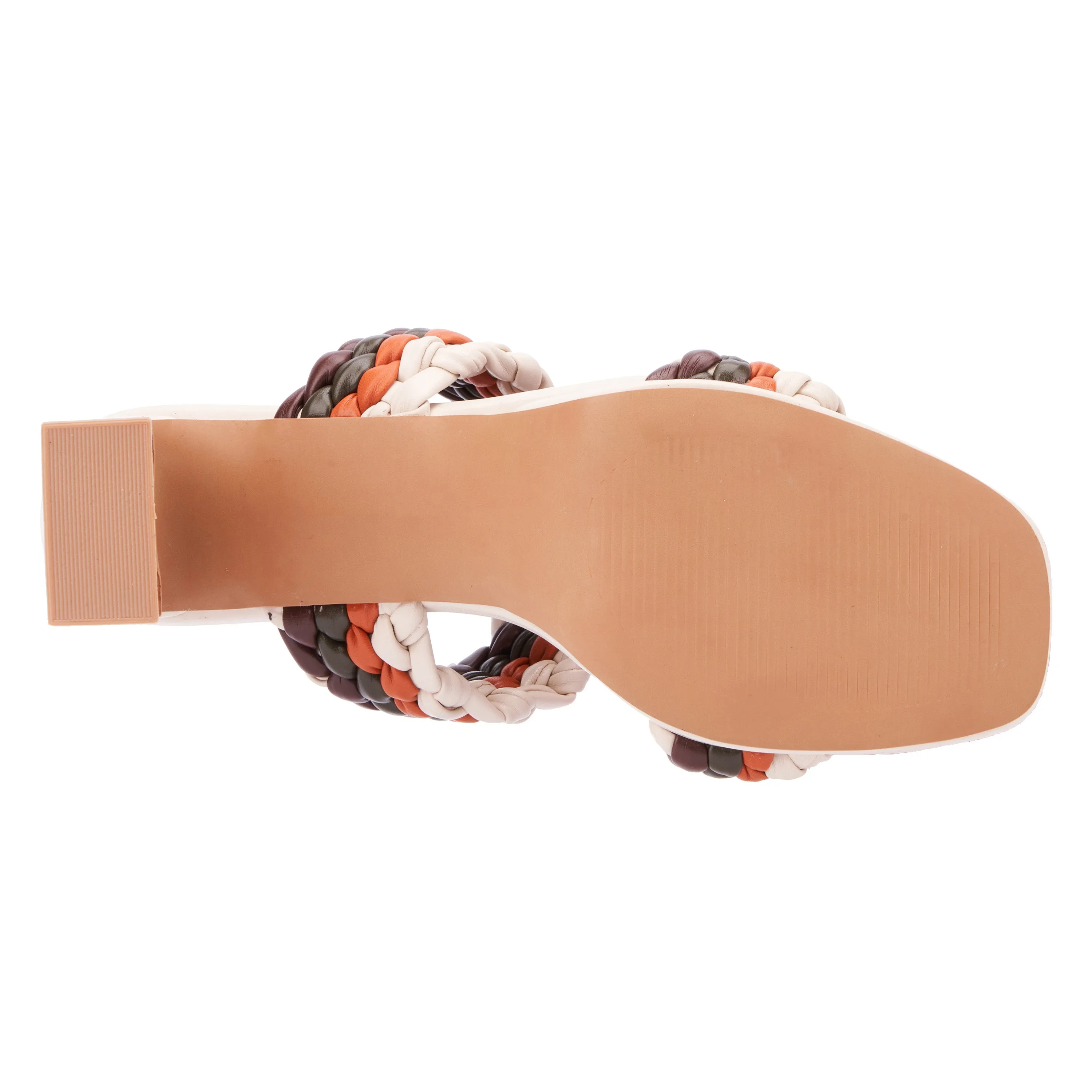 Iris Braided Strap Mule Heel