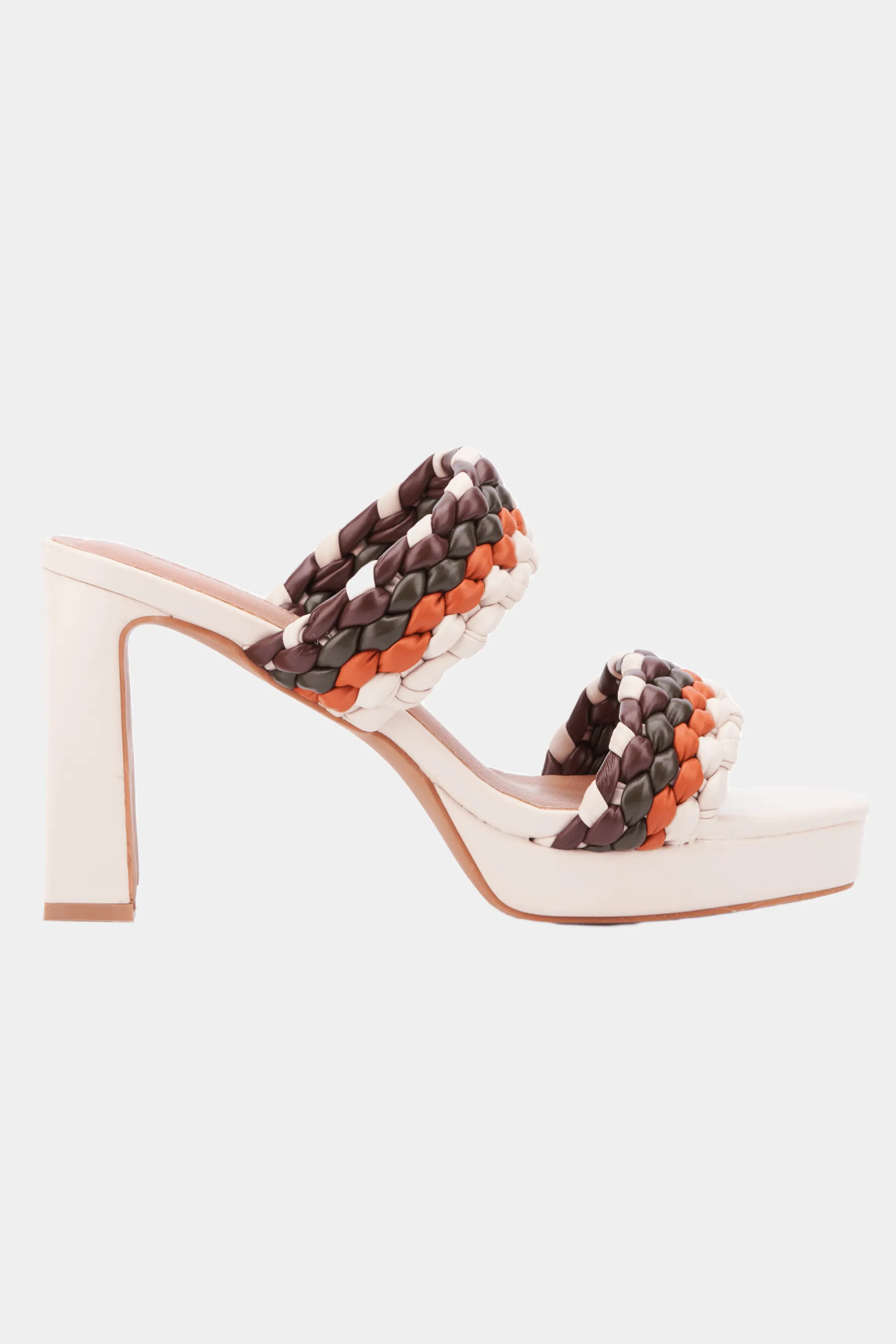 Iris Braided Strap Mule Heel