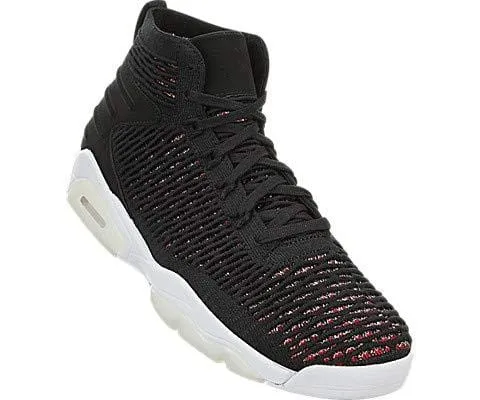 Jordan Men's Flyknit Elevation 23 Basketball Shoes, Black/Black/University Red-White, 10