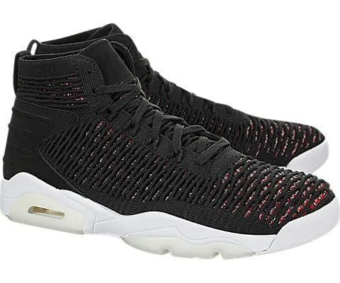 Jordan Men's Flyknit Elevation 23 Basketball Shoes, Black/Black/University Red-White, 10