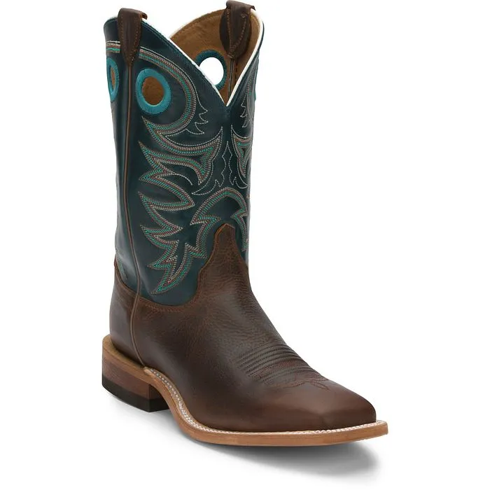 Justin Mens Square Toe Western Boots Style BR738