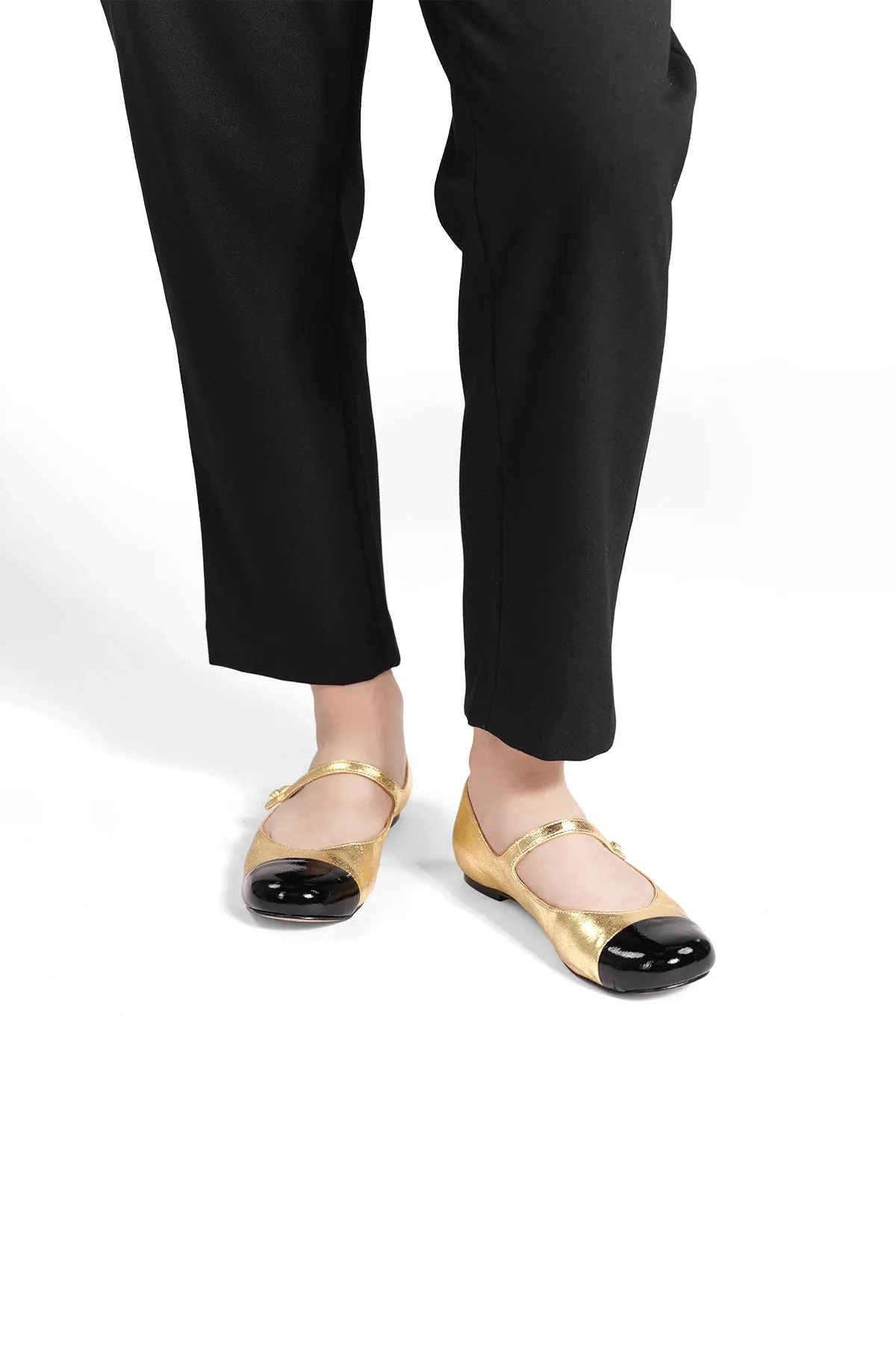 Katy Mary Janes - Gold