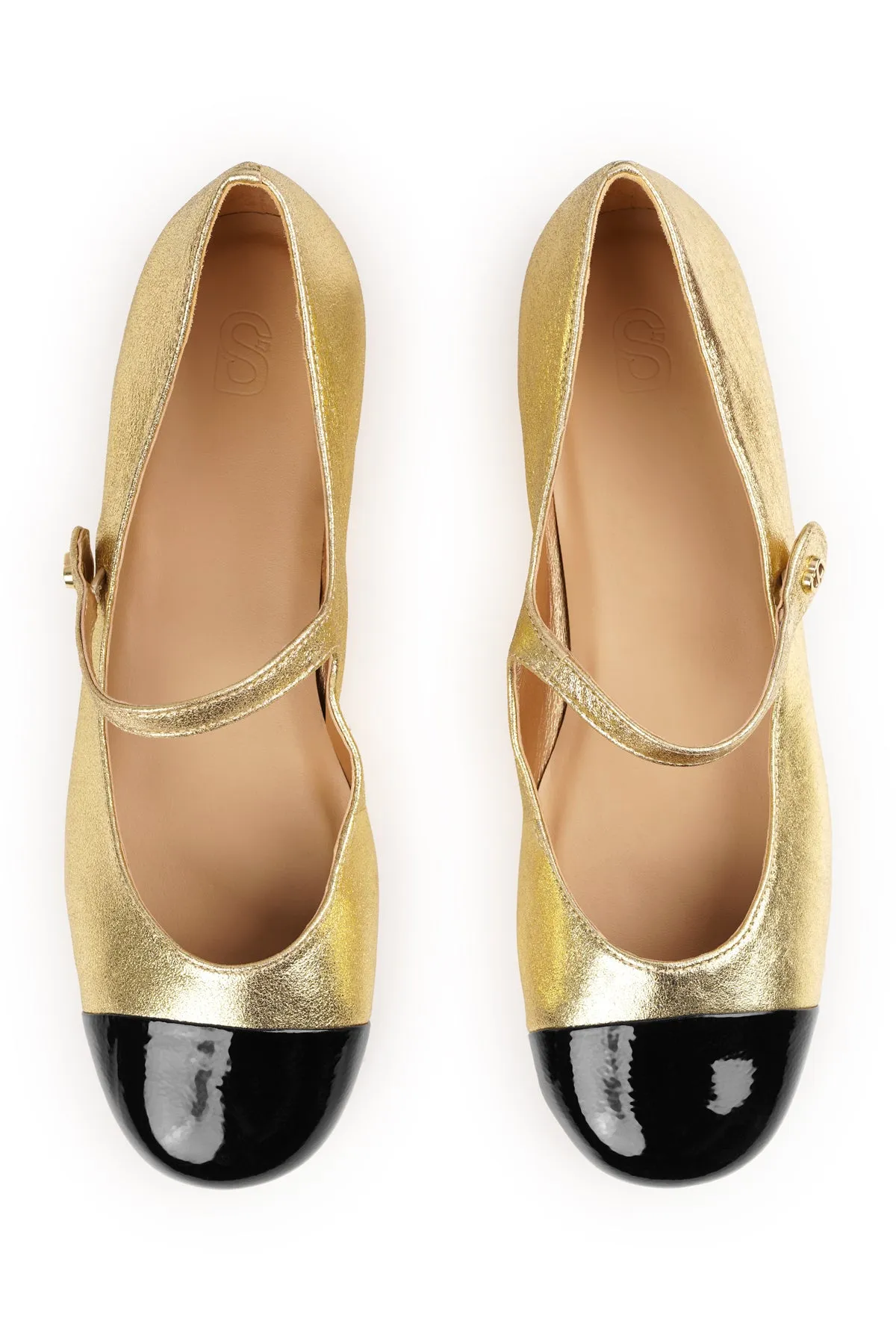 Katy Mary Janes - Gold