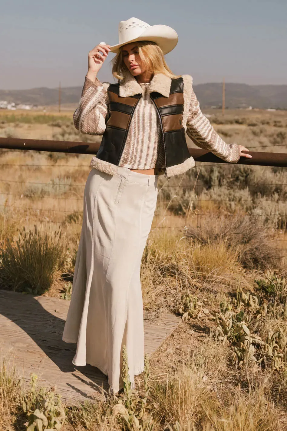 Kezia Faux Leather Vest - FINAL SALE