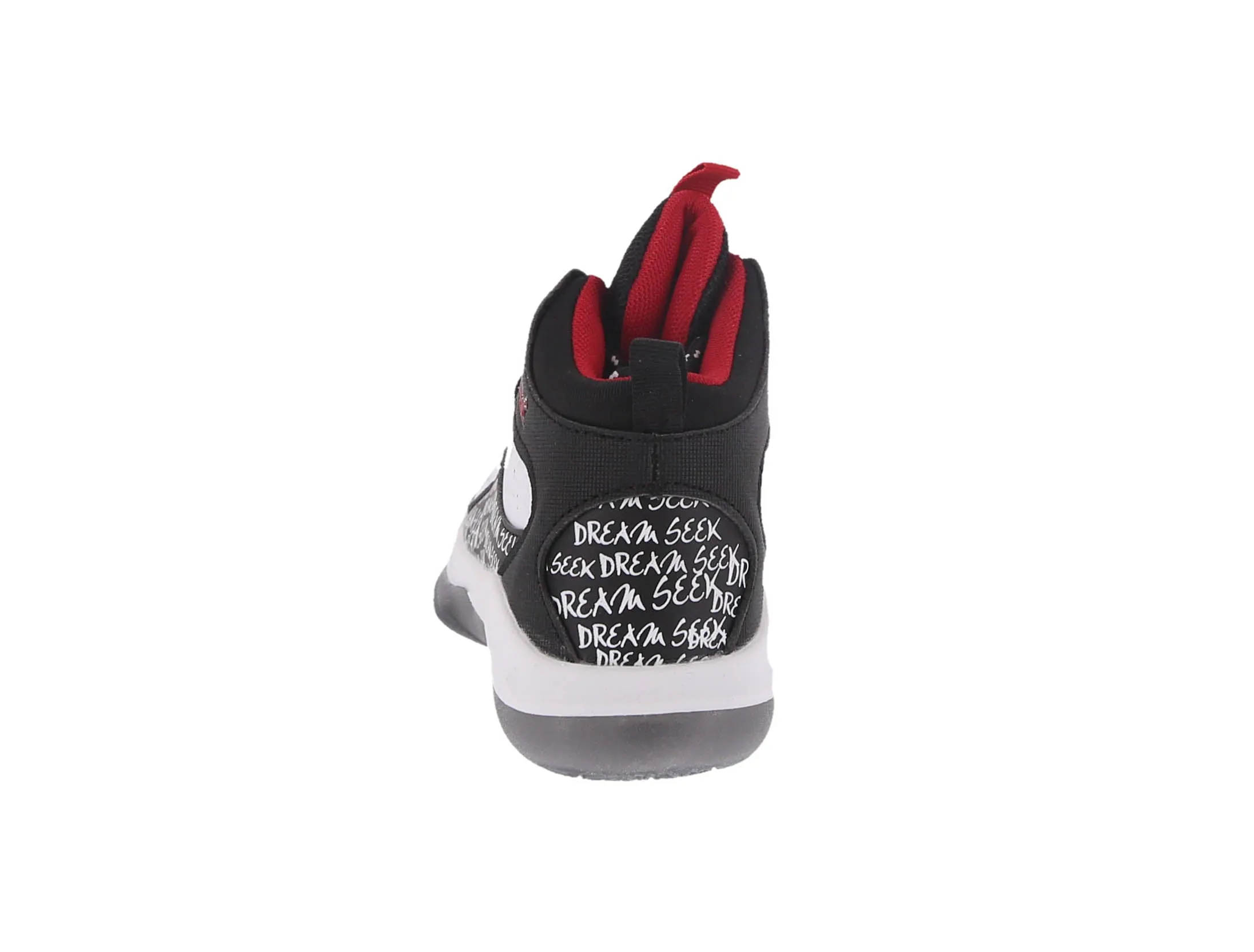 KID'S SHOES BLACK/WHITE/RED PU TENNIS SNEAKERS 5113K