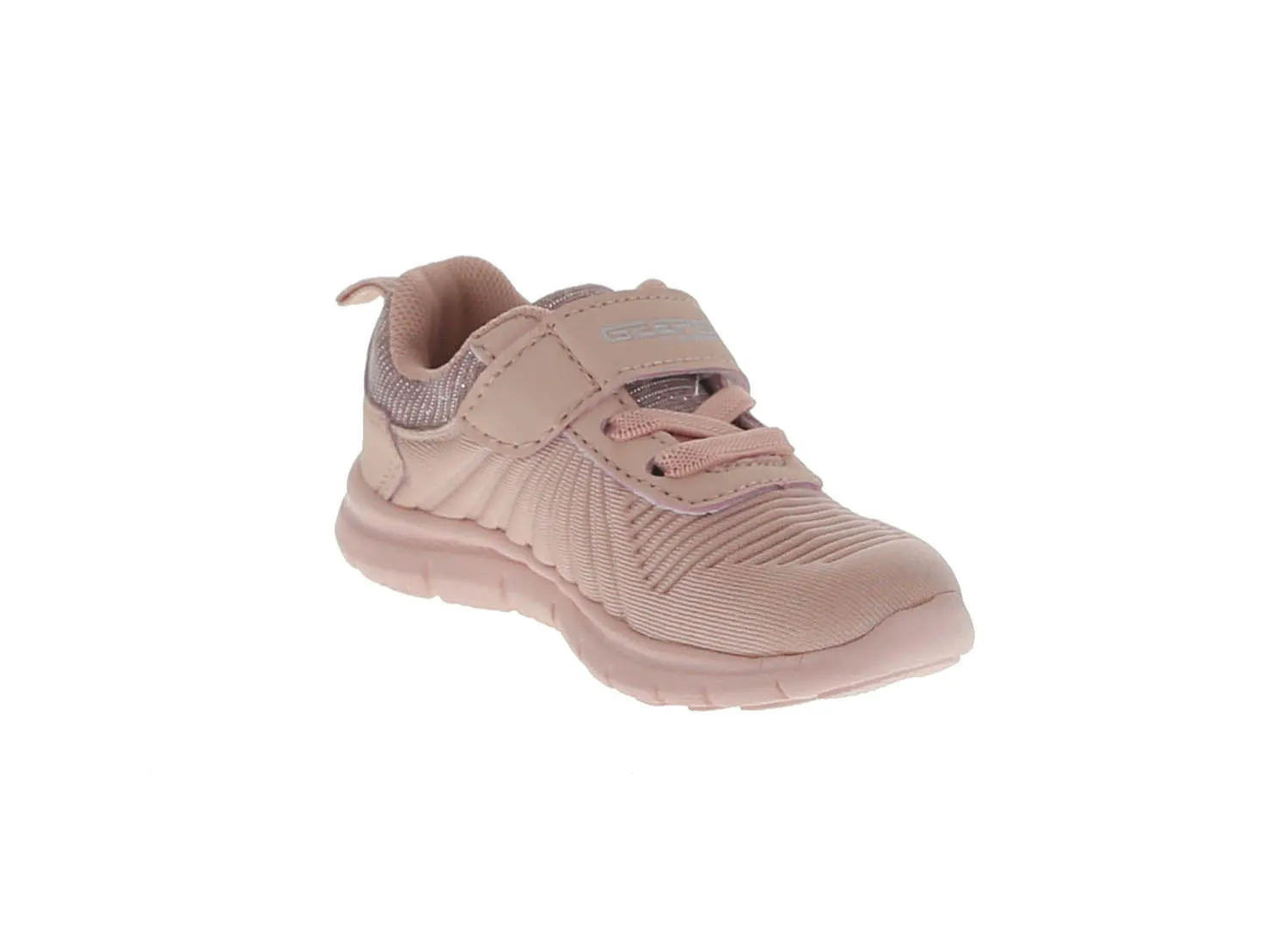KID'S SHOES BLUSH FABRIC/GLITTER TENNIS TENNIS 6561-18