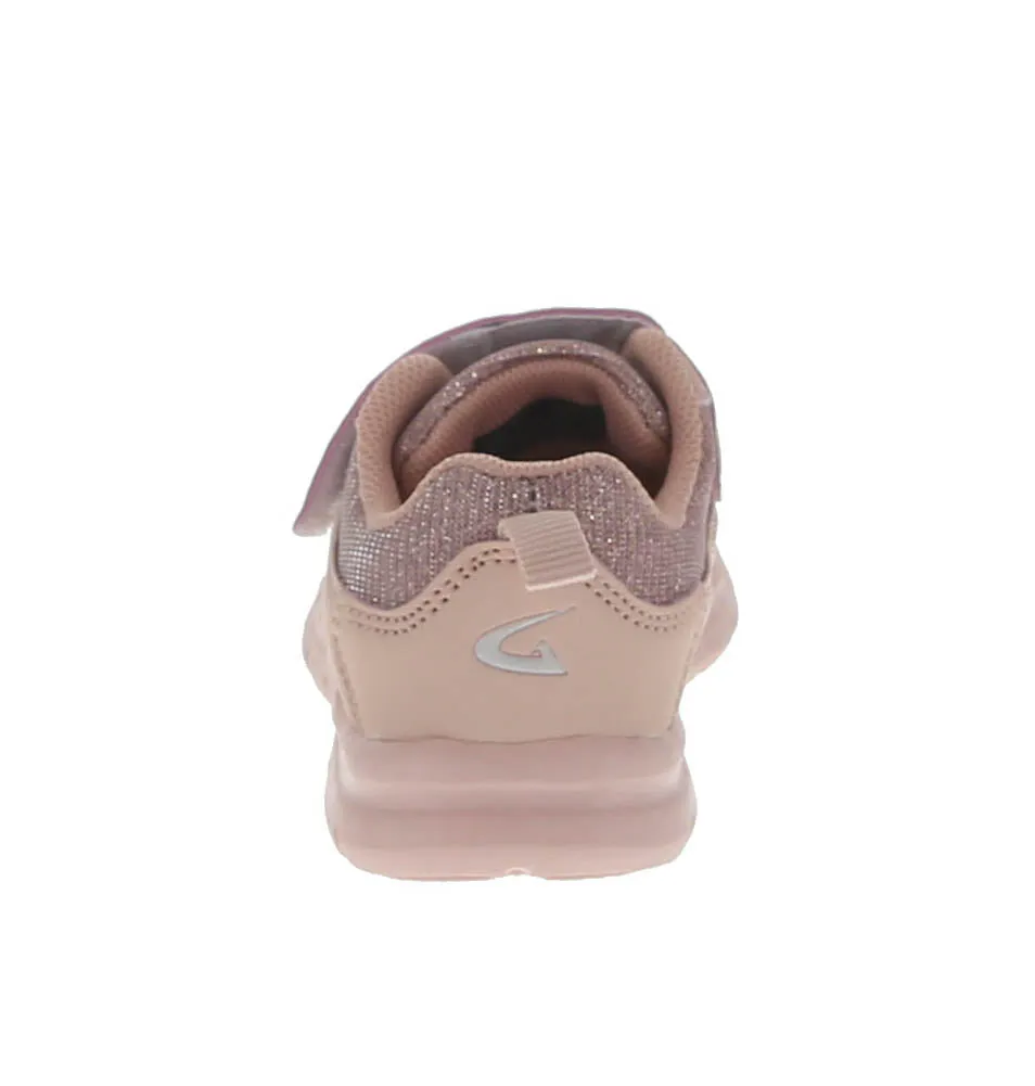 KID'S SHOES BLUSH FABRIC/GLITTER TENNIS TENNIS 6561-18