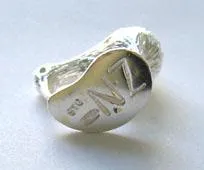 Large Sterling Silver Kiwi Charm or Pendant