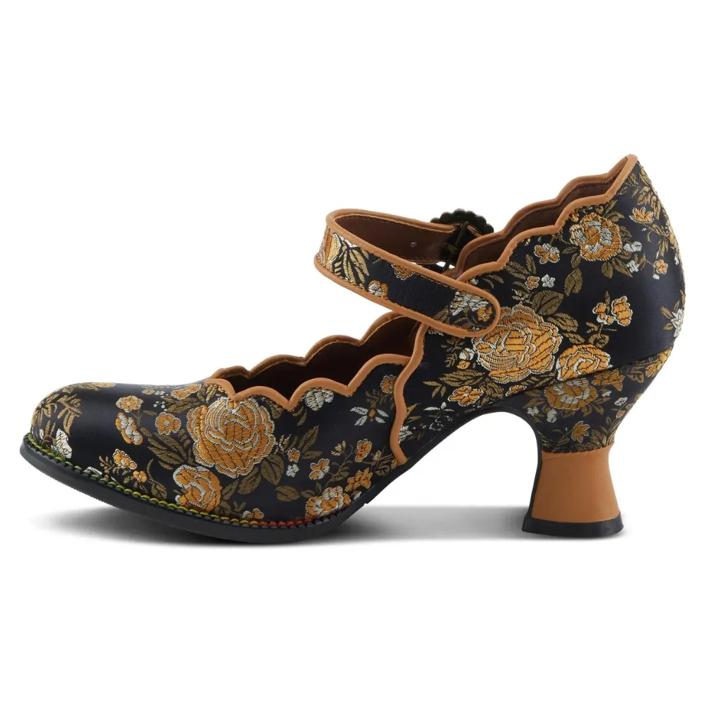 L'artiste By Spring Step Adodora Black Multi Pump (Women's)