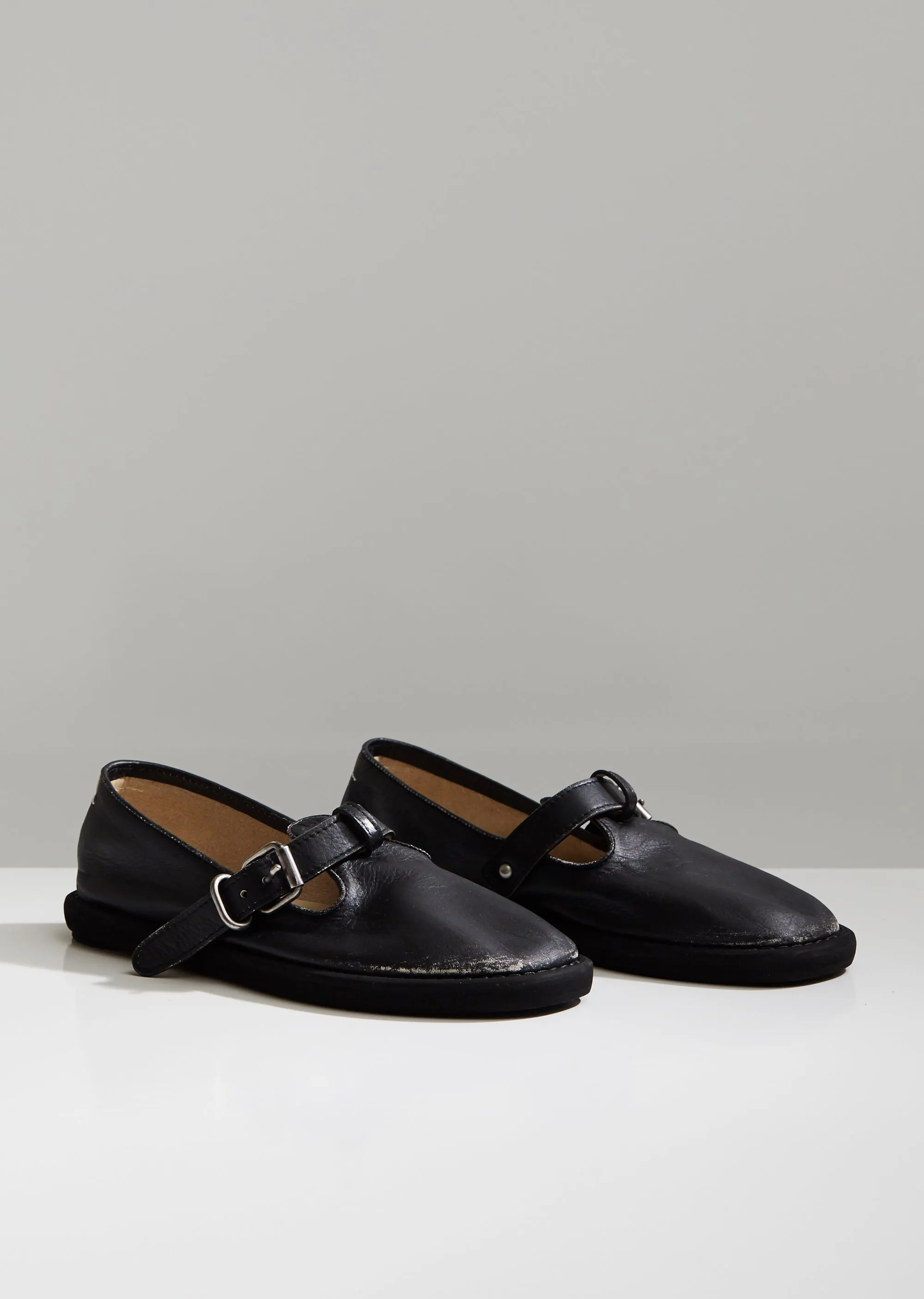 Leather Mary Janes