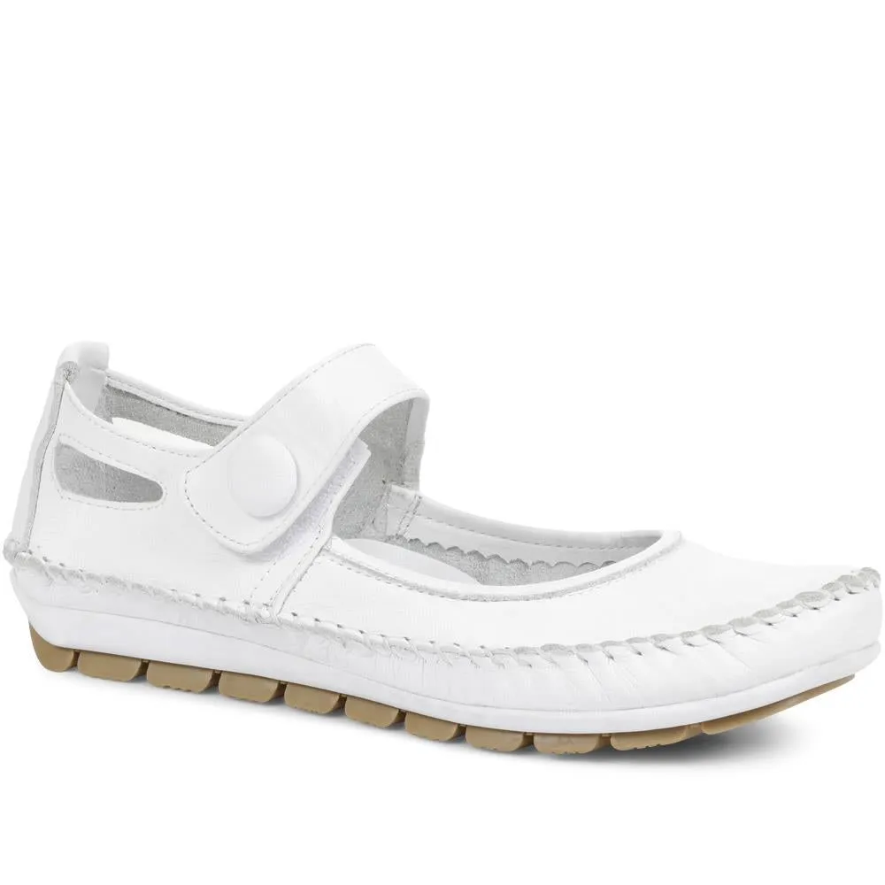 Leather Touch Fastening Mary Janes - SIMIN31005 / 318 210