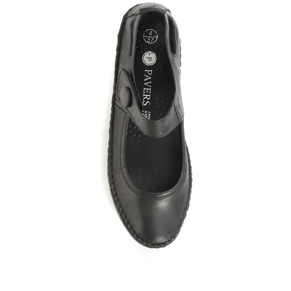 Leather Touch Fastening Mary Janes - SIMIN31005 / 318 210