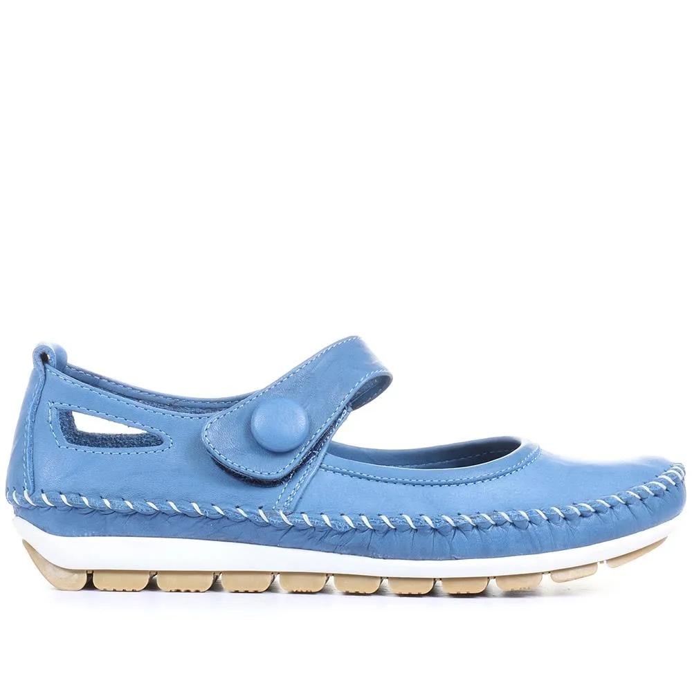 Leather Touch Fastening Mary Janes - SIMIN31005 / 318 210