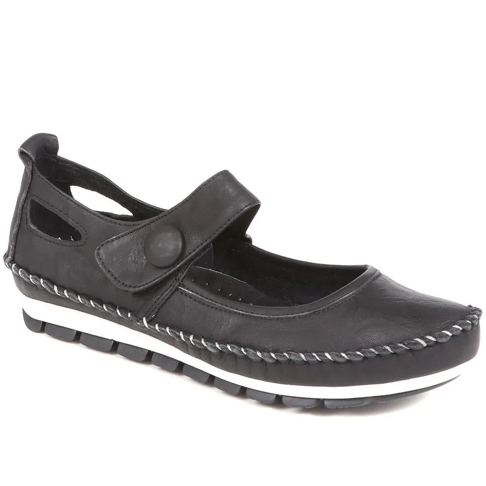 Leather Touch Fastening Mary Janes - SIMIN31005 / 318 210