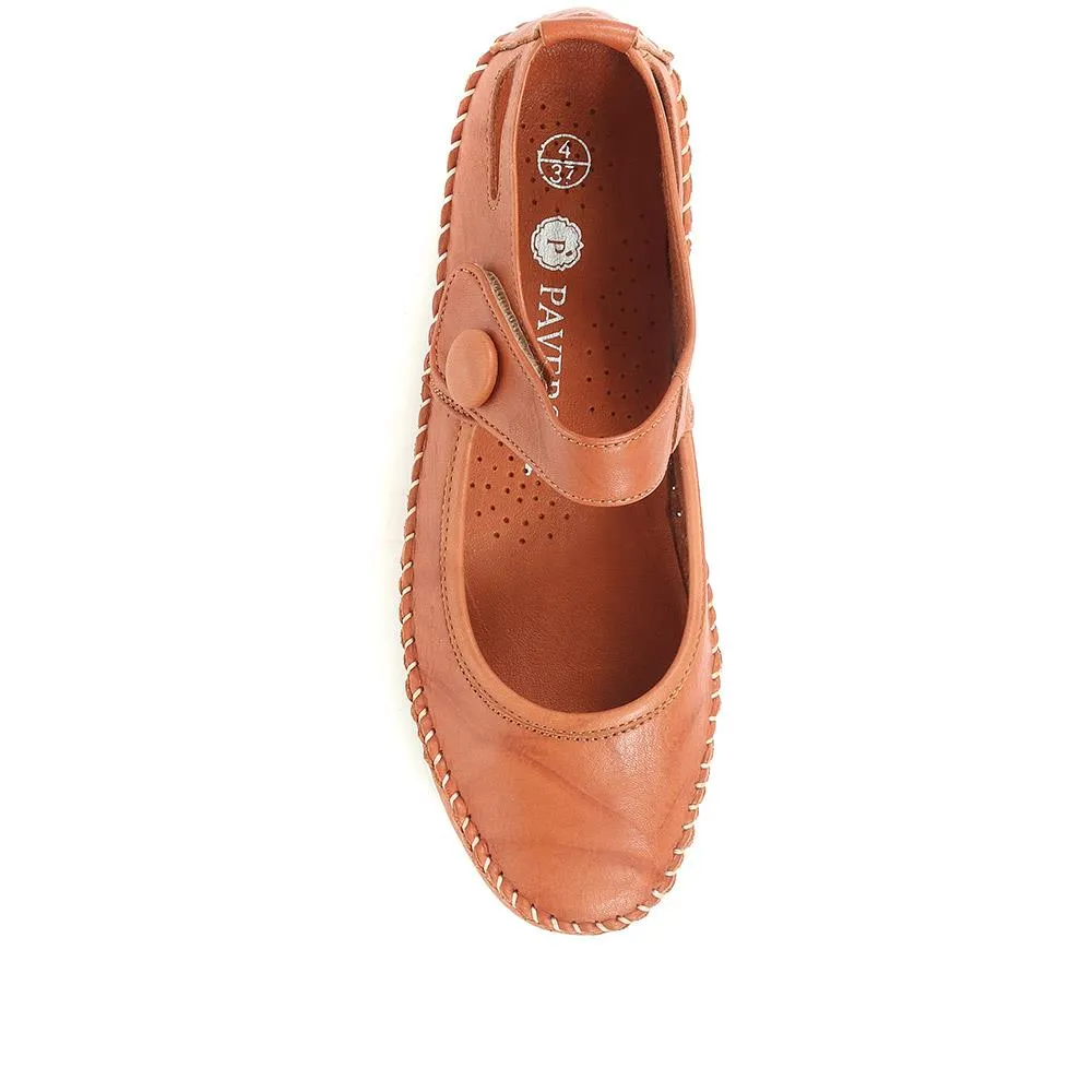 Leather Touch Fastening Mary Janes - SIMIN31005 / 318 210
