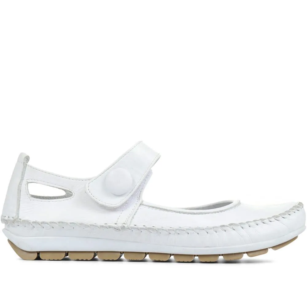 Leather Touch Fastening Mary Janes - SIMIN31005 / 318 210