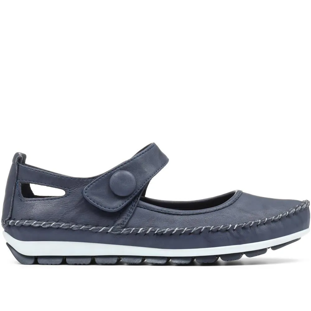Leather Touch Fastening Mary Janes - SIMIN31005 / 318 210