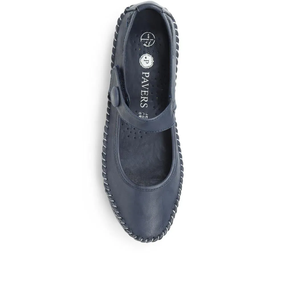 Leather Touch Fastening Mary Janes - SIMIN31005 / 318 210