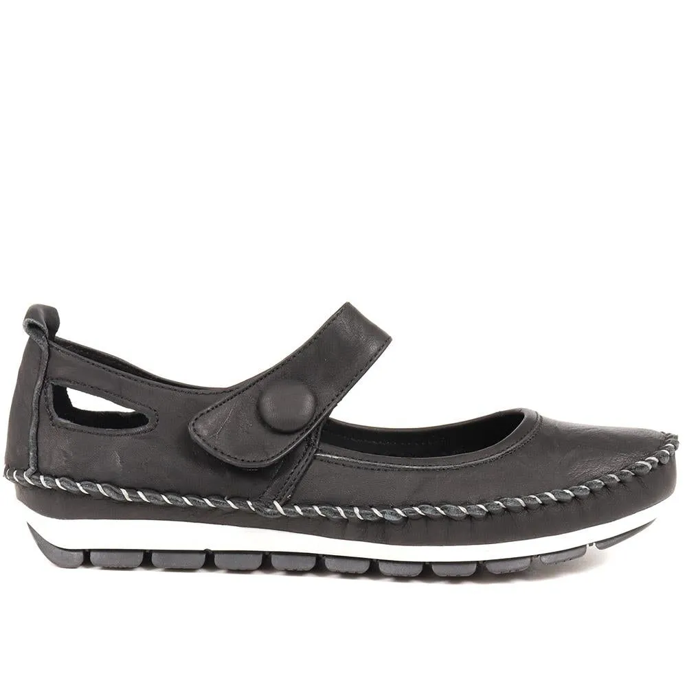 Leather Touch Fastening Mary Janes - SIMIN31005 / 318 210
