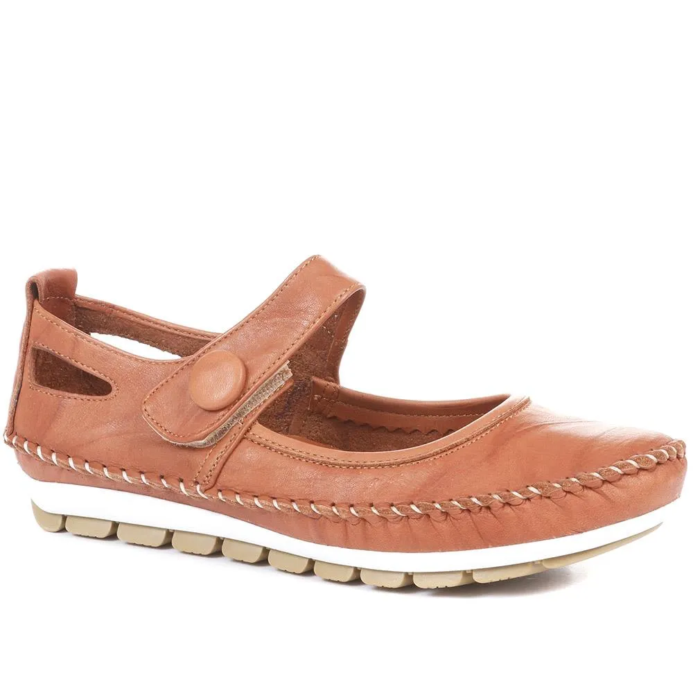 Leather Touch Fastening Mary Janes - SIMIN31005 / 318 210