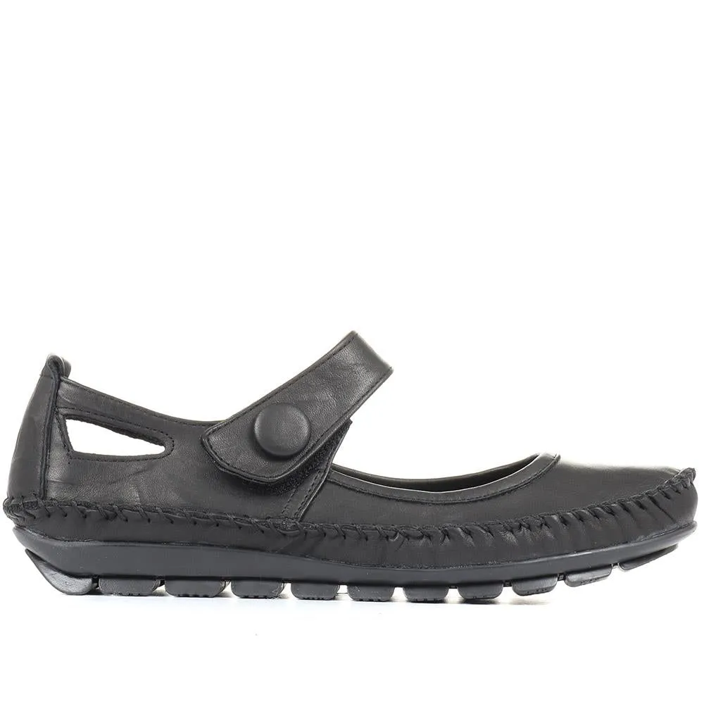 Leather Touch Fastening Mary Janes - SIMIN31005 / 318 210