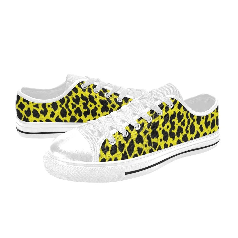 Lemon Leopard Women's Low Rise Shoes up to size 12