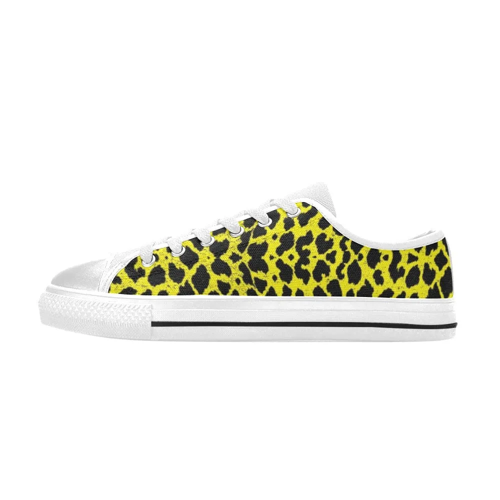 Lemon Leopard Women's Low Rise Shoes up to size 12