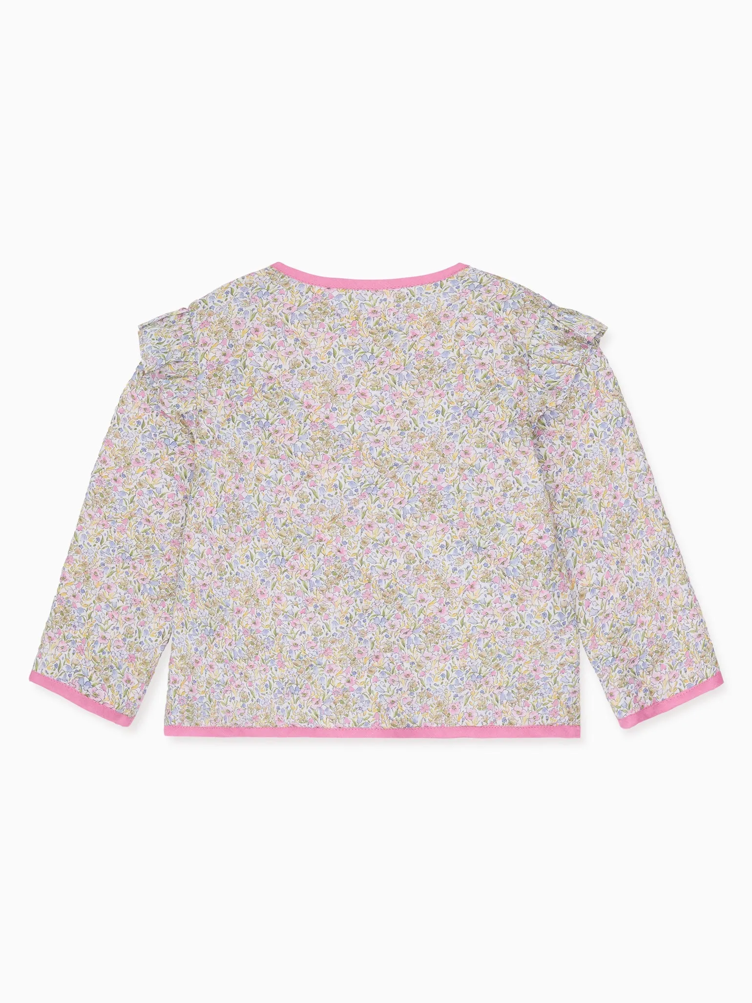Lilac Floral Lottie Baby Girl Jacket