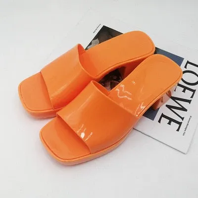 Liquid Candy Mule Heels
