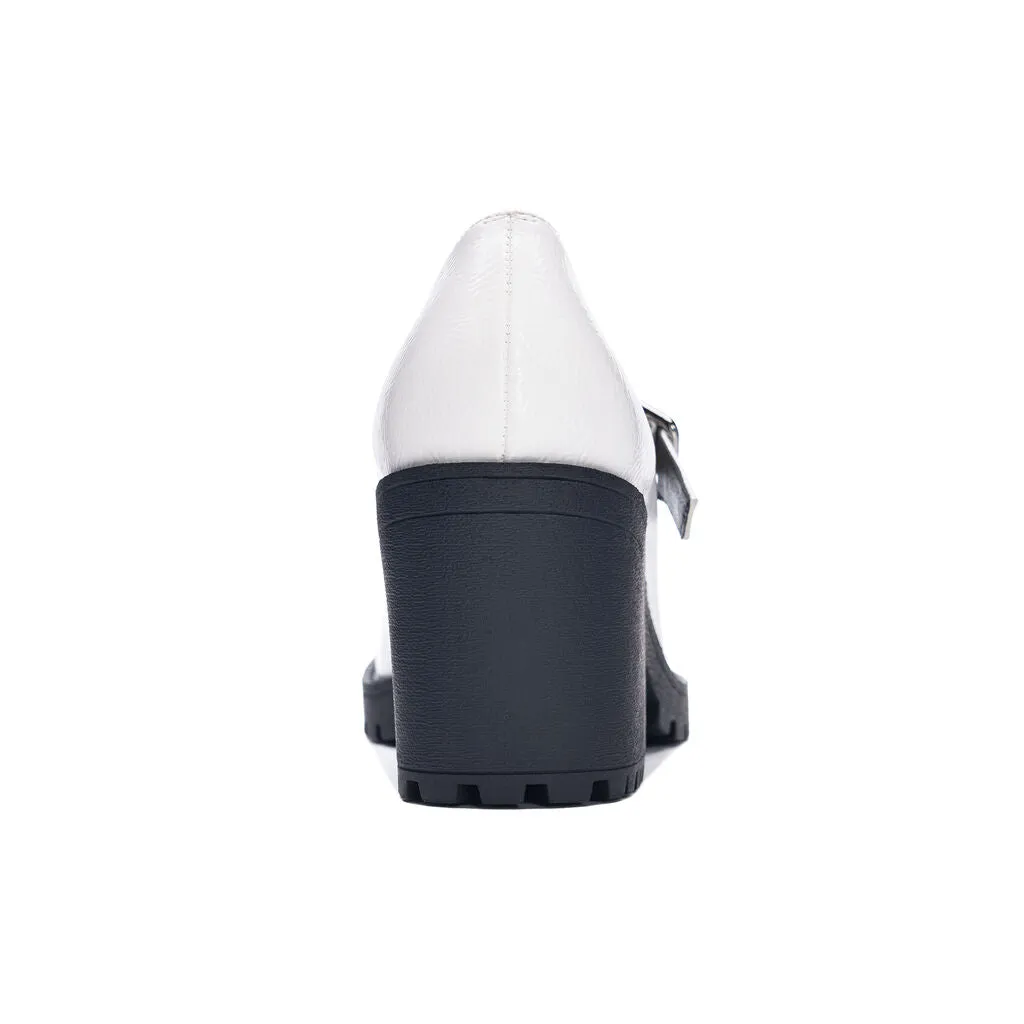 Lita Jane Platform White Patent