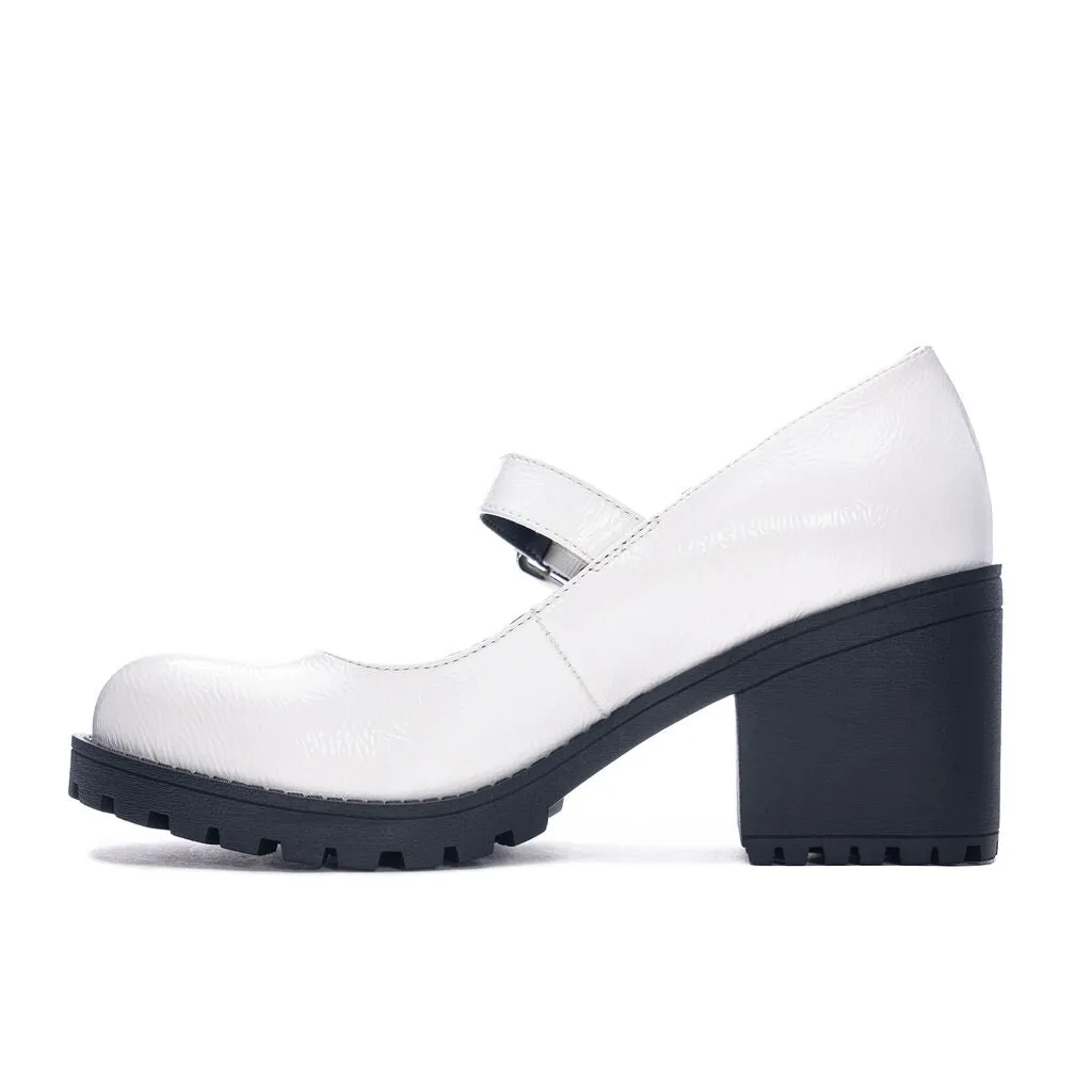 Lita Jane Platform White Patent